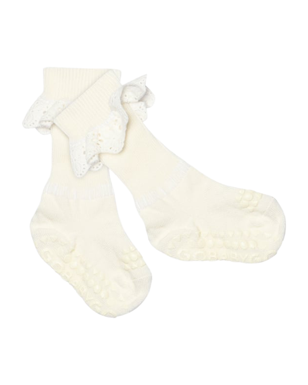Non-slip sock - merino wool lace